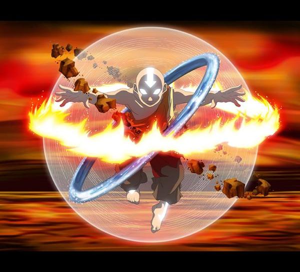 korra and aang avatar state